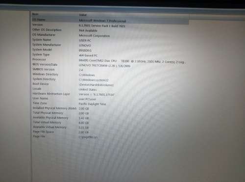 Lenovo Thinkpad R61 Laptop & Charger @ R1990