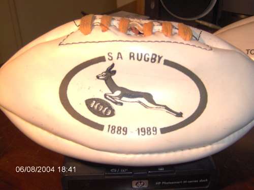 SA Rugby 100 ( miniature ball ) 1889 - 1989