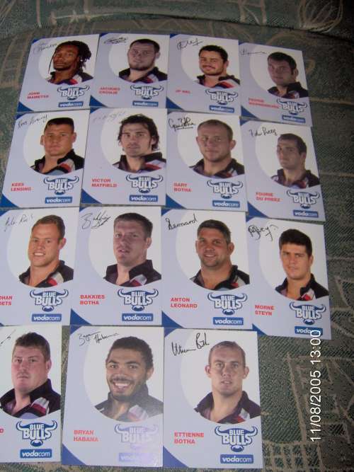 15 Signed Blue Bulls Charts