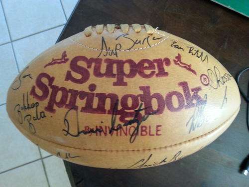 Super Springbok Ball Signed by 2003 Rugby World Cup Team