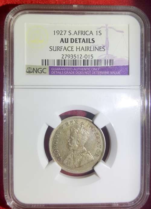 1927 1 Shilling NGC Graded