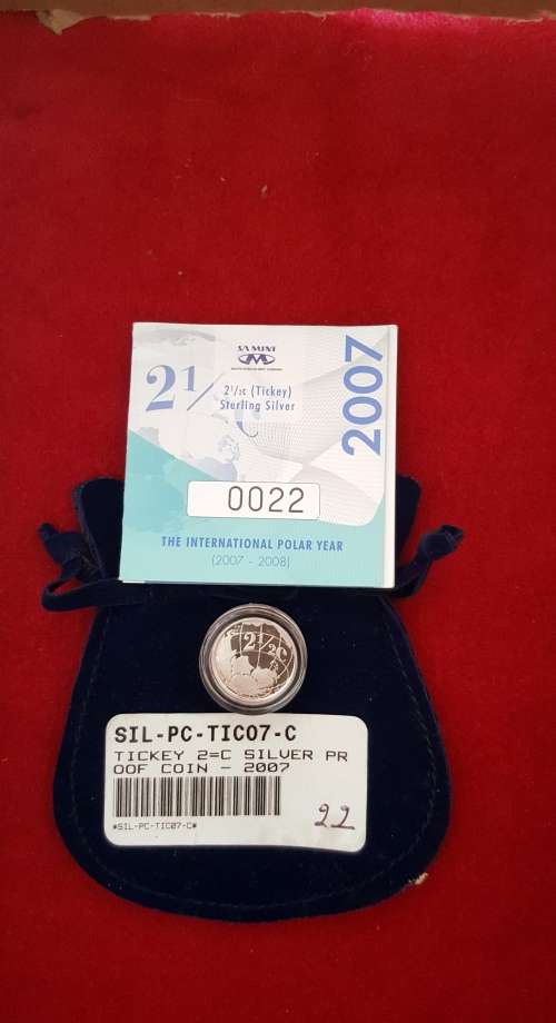 2007 Tickey 2 1/2 Silver International Polar Year Continental Drift
