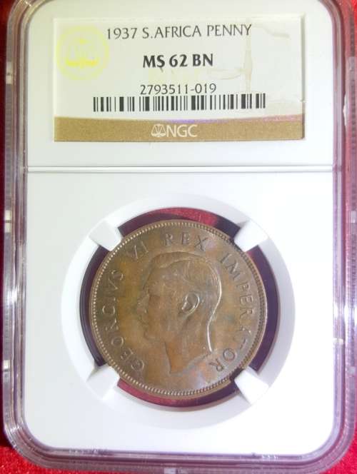 1937 Penny ( 1D ) MS62BN