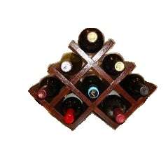Wine Rack "Eight bottle Mahogany Wine Rack"