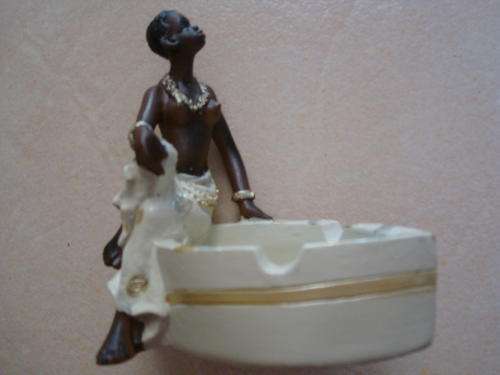 Traditional African Woman Ashtray