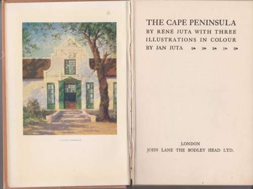 Cape Peninsula by Rene Juta with three illustrations in colour by Jan Juta.