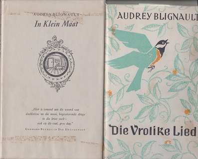 Audrey Blignault twee boeke In Klein Maat en die Vrolike Lied vir die prys van een