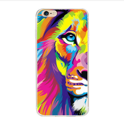 Iphone 7 Colourful lion design cover