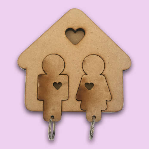 His and Hers matching key ring holder