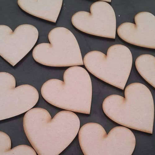 Wooden hearts (Bulk Pack of 100)