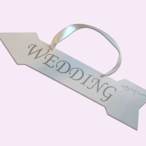Set of 5 Cardboard wedding arrows