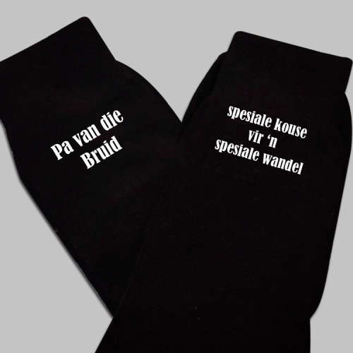 Pa van die bruid Wedding Socks
