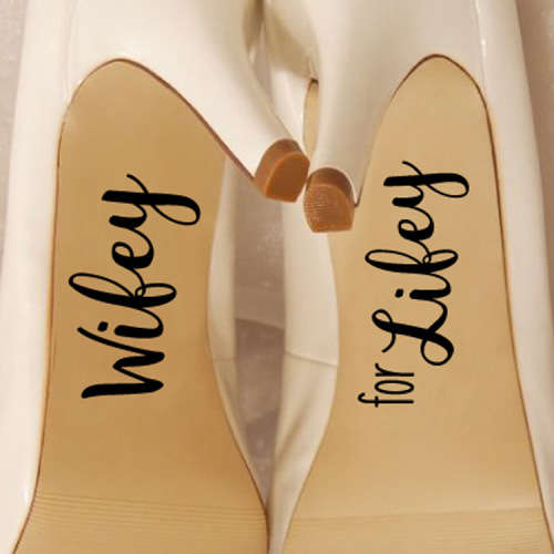 Custom Wedding Shoe vinyls