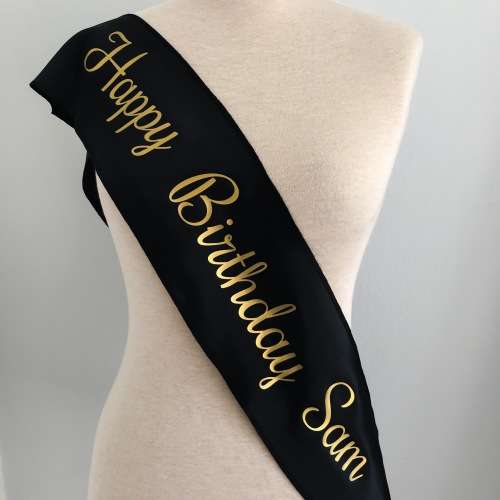 Happy Birthday Custom Sash
