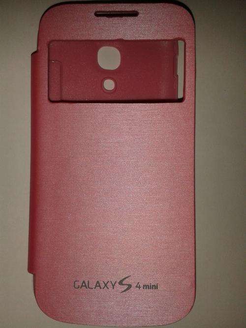 Brand new light pink Samsung S4 mini s-view flip cover with FREE screen protector & stylus pen