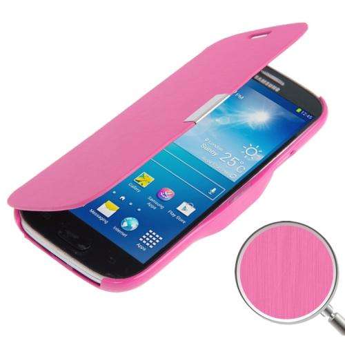 Samsung S4 mini Pink  Brushed Texture Horizontal Flip Magnetic Buckle Protective Case