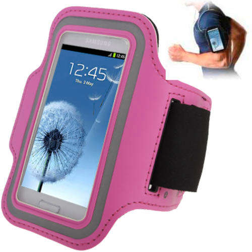 Samsung S3 mini Pink Sports arm band with earphone hole