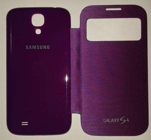 Brand new Purple Samsung S4 s-view flip cover with FREE screen protector & stylus pen