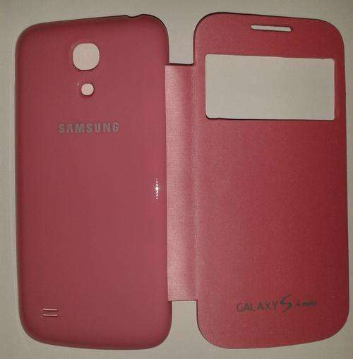 Brand new light pink Samsung S4 mini s-view flip cover with FREE screen protector & stylus pen