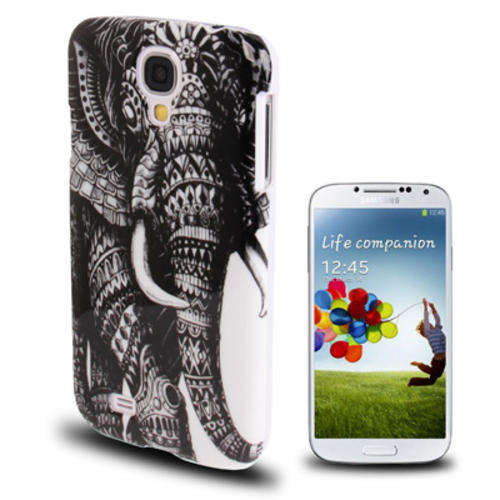 Samsung S4 Tribal Elephant Pattern Plastic Protective Case