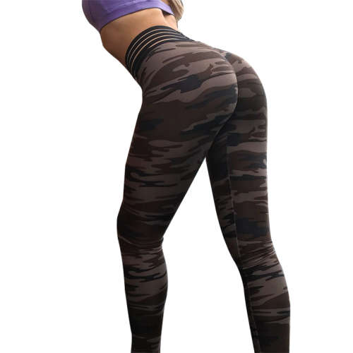 Camo Print High Waist Leggings