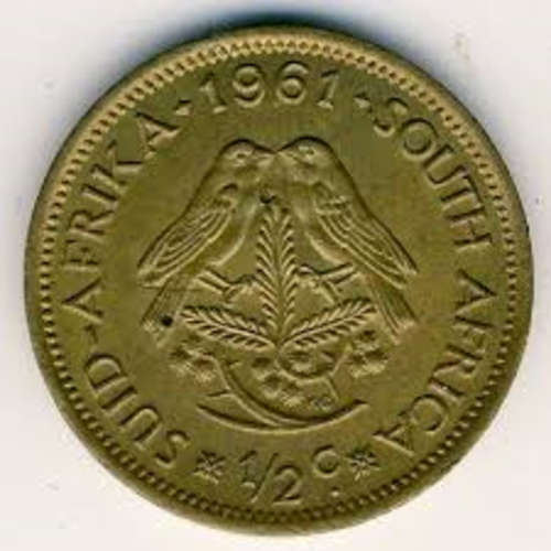 NEVER TO BE REPEATED!!! 1/2c SOUTH AFRICAN COIN!!!