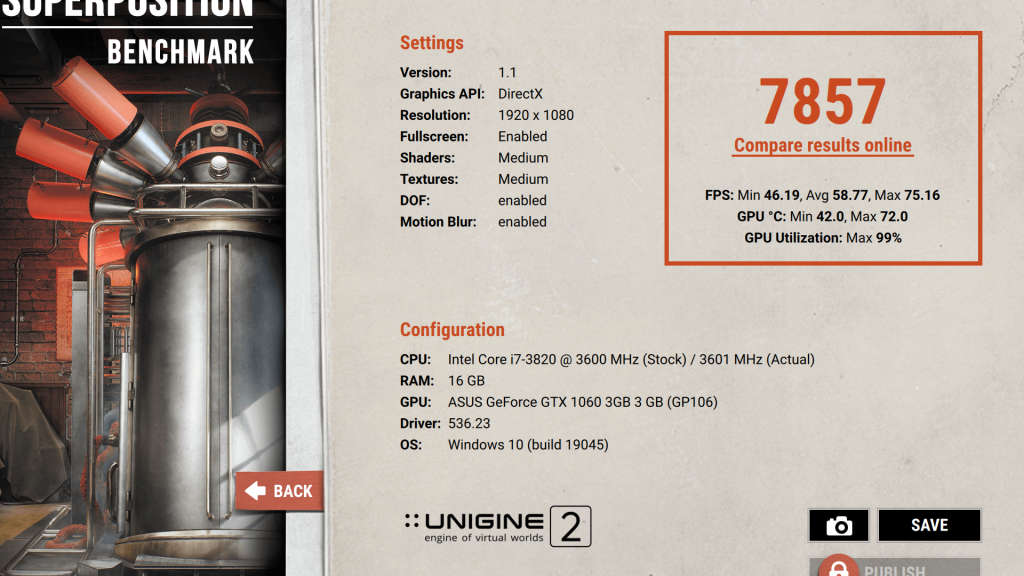 Desktop PC. i7-3820. GTX 1060 3GB