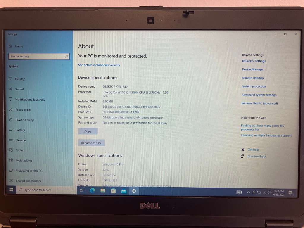 Dell Latitude E6440 (i5-4310M) + Dock Station