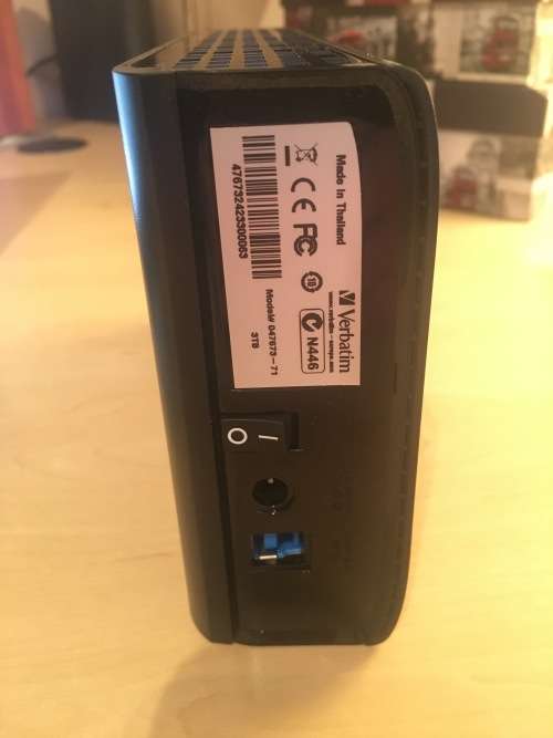 VERBATIM - 3TB - EXTERNAL HARD DRIVE 3.5 USB 3.0 CAMBRIDGE MODEL - AC POWERED -47673