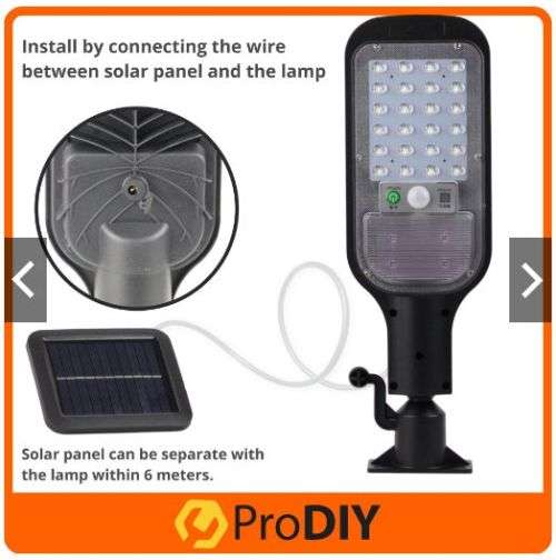 Bright!! (+/- 50w - 60w) Solar Motion Sensor Security Lights (Mini Street Light)