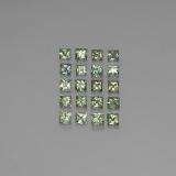 Natural Sea Grean color Sapphires Emerald cut 3 pieces Total weight 0.400ct