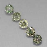 Natural Silver Grey color Sapphires Round cut 3 pieces Total weight 0.350ct