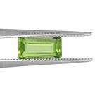 Peridot  Baguette shape .600 ct