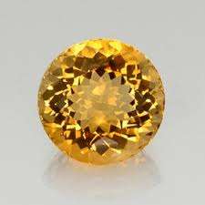 Golden Orange Citrines Round cut  Total weight 0.550cts 2 piece