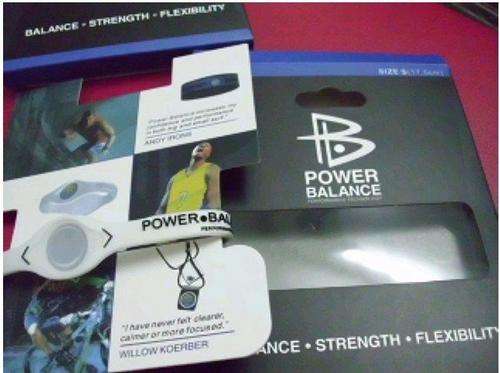 Power Balance Silicone Wristband Bracelet  - WHITE - LARGE