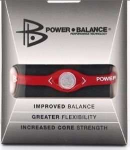 Power Balance Silicone Wristband Bracelet  - LARGE RED