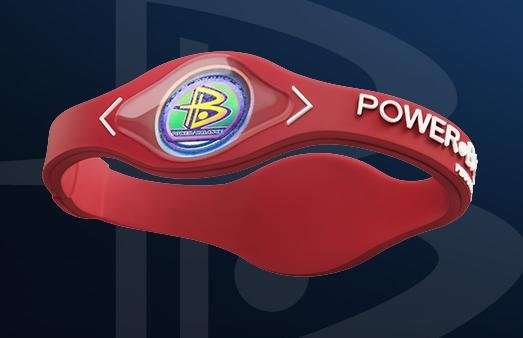 Power Balance Silicone Wristband Bracelet  - RED - MEDIUM