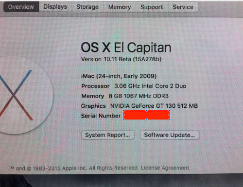 iMac 24 Inch 3.06ghz