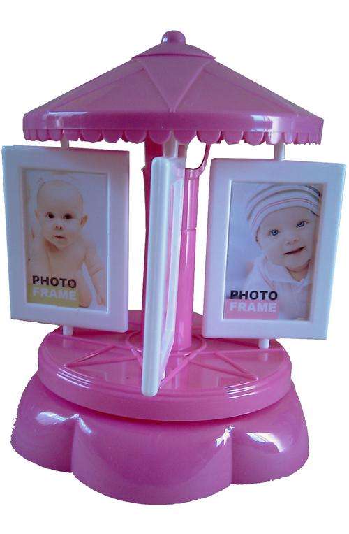:::::NEW::::: MuSiCaL RoTaTiNg PHOTO FRAME PINK