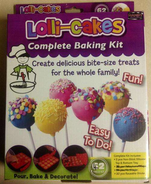 22 piece LOLLI BAKE - 2 trays & 20 reuse-able sticks BAKE 20 cake pops