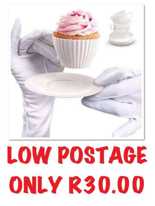 ***SAVE LOW LOW SHIPPING R30*** Bake & Serve TeaCupcakes 8 Piece  - A nice XMAS present idea