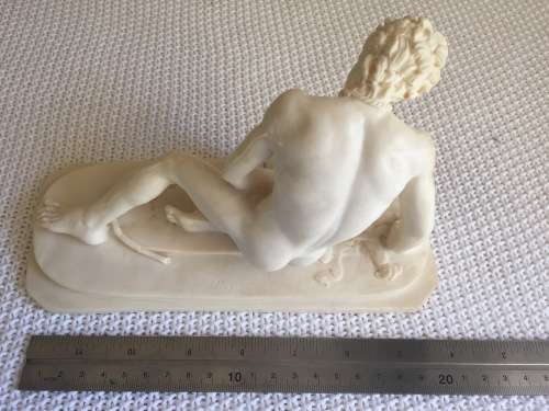 Collector's Statue Gallo Morente - Signed H Santini