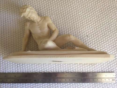 Collector's Statue Gallo Morente - Signed H Santini