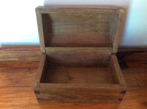 Large Very Heavy Wooden Dome Keepsake box