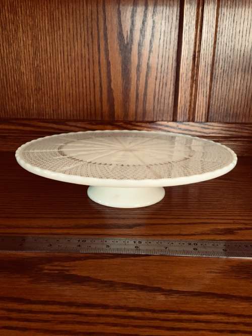 Vintage Milkglass cake stand