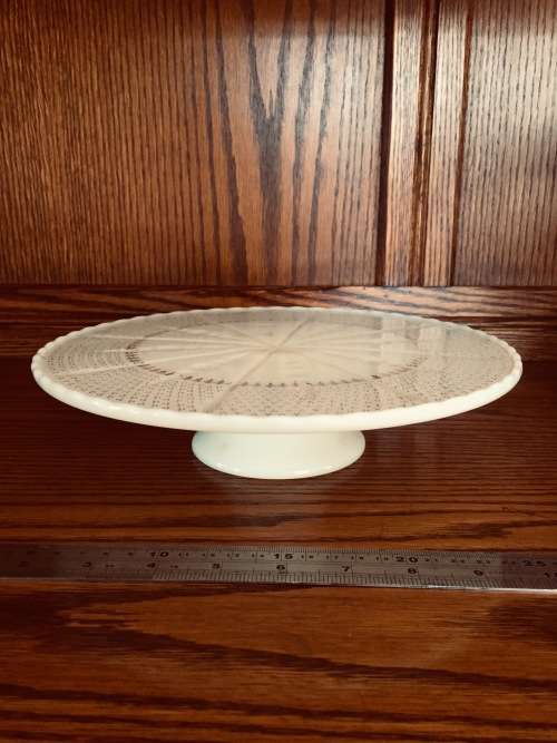 Vintage Milkglass cake stand
