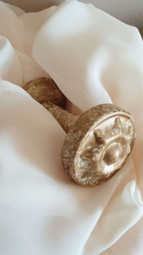 Bed crown Set (Voile curtains, steel bed crown, finials)