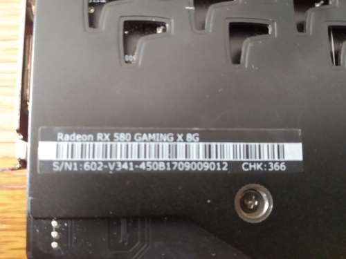 MSI Radeon RX580 8gb Please read description