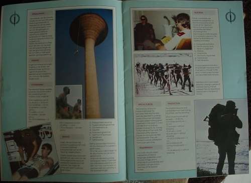 Special Forces recruitment booklet, SF HQ, 1 Recce, 2 Recce, 4 Recce, 5 Recce flashes, 12 pgs photos