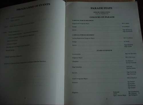 1 Special Forces Regiment Laying up of Colours and Memorial Service 13/4/1997, at 5 Recce